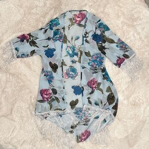 Oxford Circus Floral Shawl Medium Size